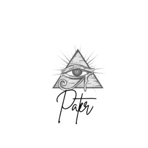 black white simple monochrome initial name logo (1024 x 1024 px)